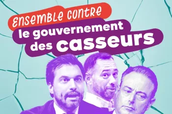 Ensemble contre le gouvernement desUnited against this destructive government casseurs