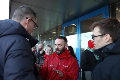 Raoul au piquet aéroport de Liège