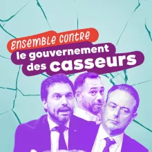 Ensemble contre le gouvernement desUnited against this destructive government casseurs