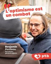 Benjamin Pestieau, secrétaire général adjoint du PTB